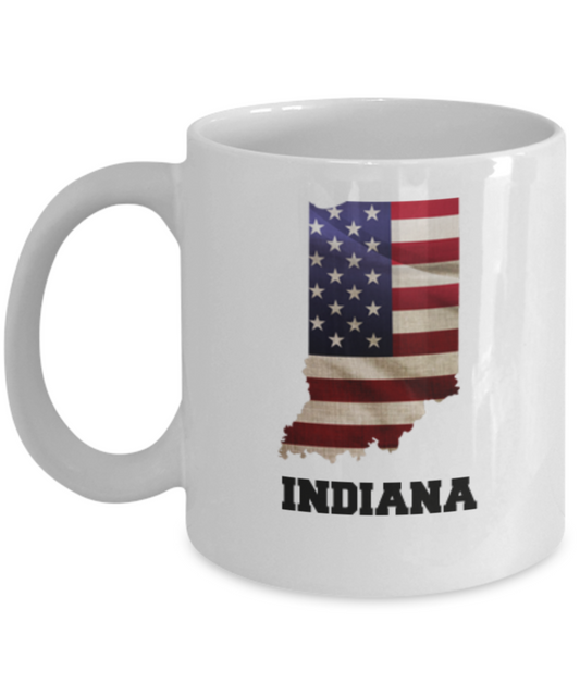 I Love Indiana Coffee Mugs Coffee mug sets - 11 Oz State Love Gift Idea Tea Cup Funny