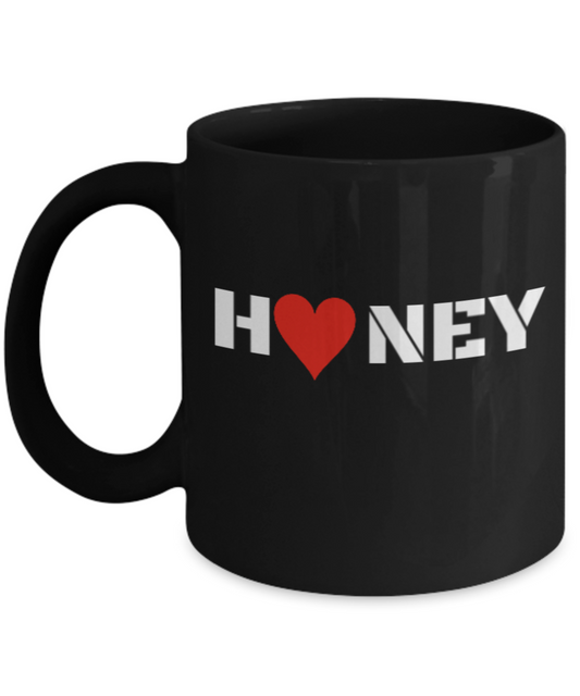 Romantic and Cute Valentine Coffee Mug-I Love You Honey - Cute Valentine's Day Gift