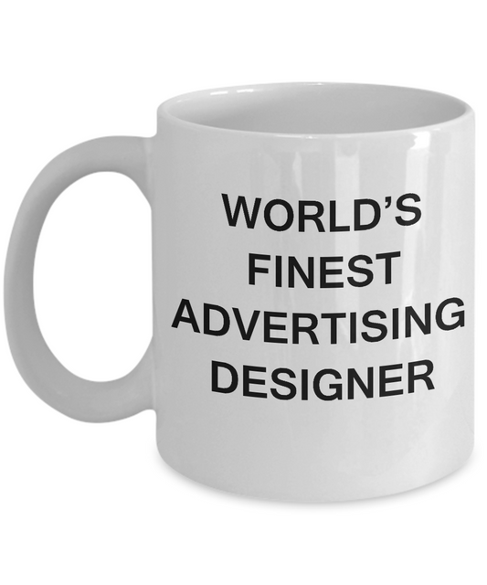 World's Finest Advertising designer - Porcelain White coffee mugs 11 oz