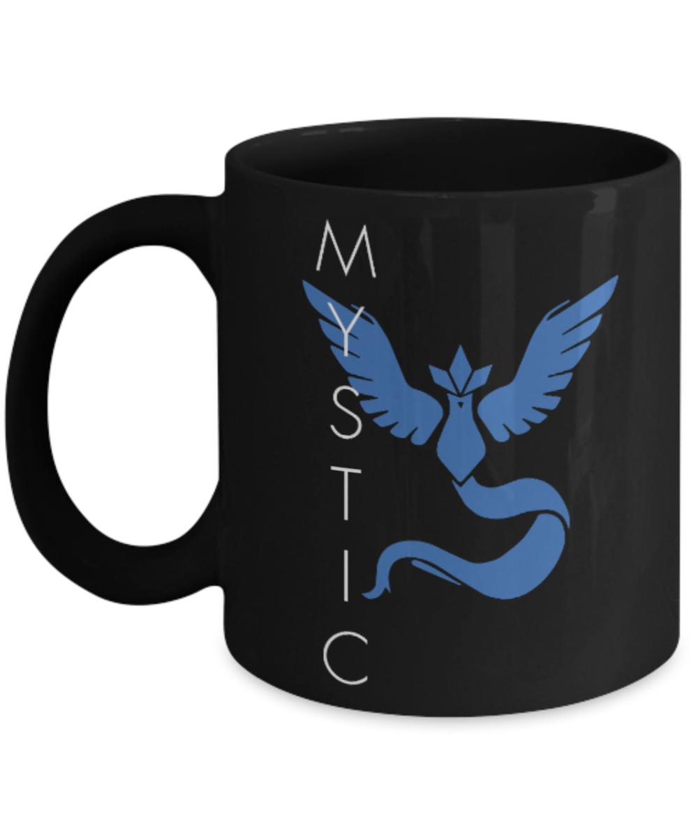 Games Lovers mugs Go Mystic - Black Coffee Mug Porcelain Tea Cup 11 oz - Great Gift