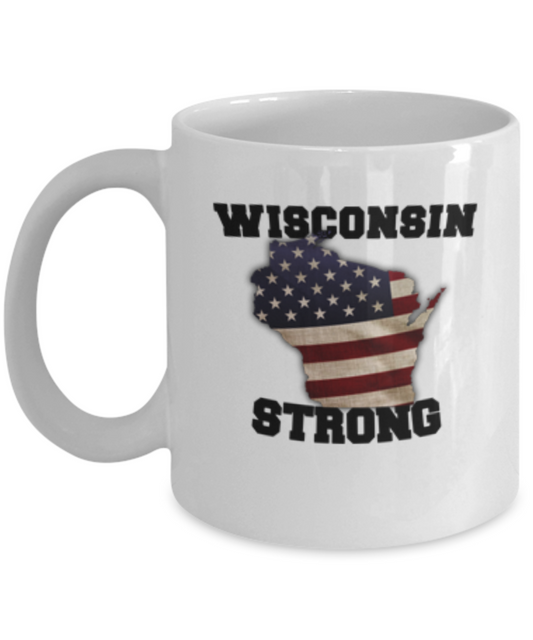Wisconsin State coffee mug - Porcelain White Funny White coffee mugs 11 oz
