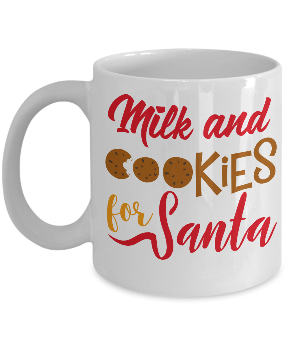 Knightmare before christmas mug - Milk and Cookies for Santa - Funny Christmas Gift Mugs, Christmas Gifts for family Ceramic Cup White, Funny Mugs Gift Ideas 11 Oz