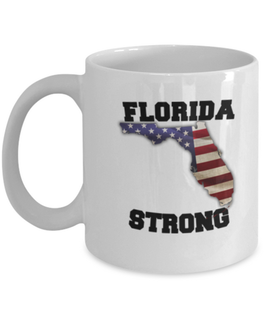 Florida state coffee mug - Porcelain White Funny Coffee Mug, White coffee mugs 11 oz