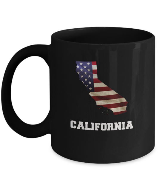 I Love California Coffee mug sets - 11 OZ Black coffee mugs  State Love Gift Idea Cup Funny