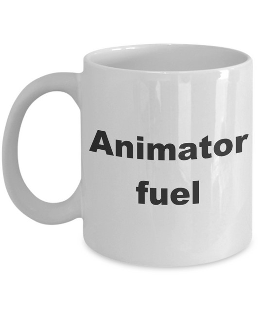 Animation coffee mug,Animator Fuel-White Coffee Mug 11 oz