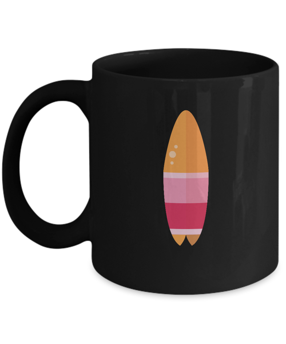 Beach ball Black Mugs - Funny Christmas Gifts - Black Coffee Mug Birthday Gag Gifts 11 oz