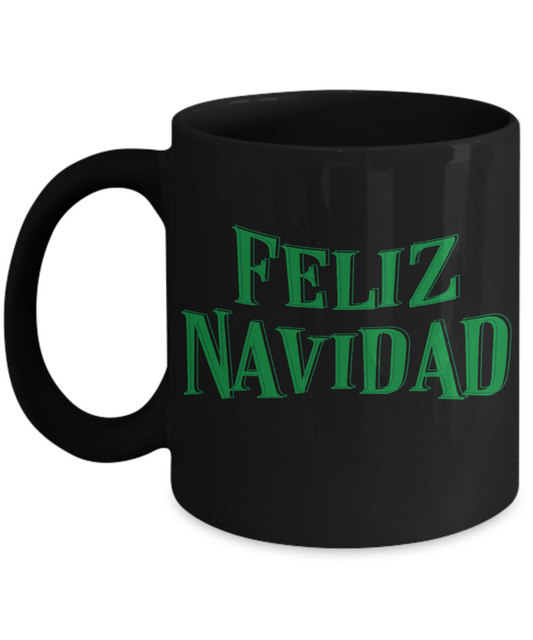 Knightmare before christmas mug - Feliz Navidad - Funny Christmas Gifts Mugs, Christmas Gifts for family Ceramic Cup Black, Funny Mugs Gift Ideas 11 Oz