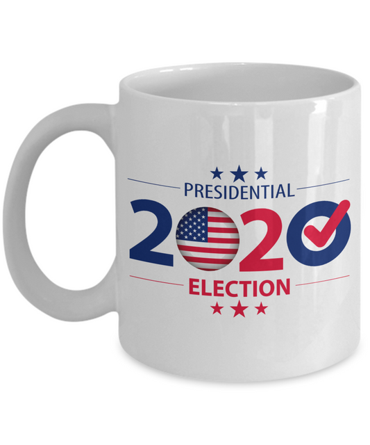 Voting Mug - Presidential 2020 Election - political coffee mug-election mug - Register and Vote Mug - USA Election Mug - 2020 Elections Mug