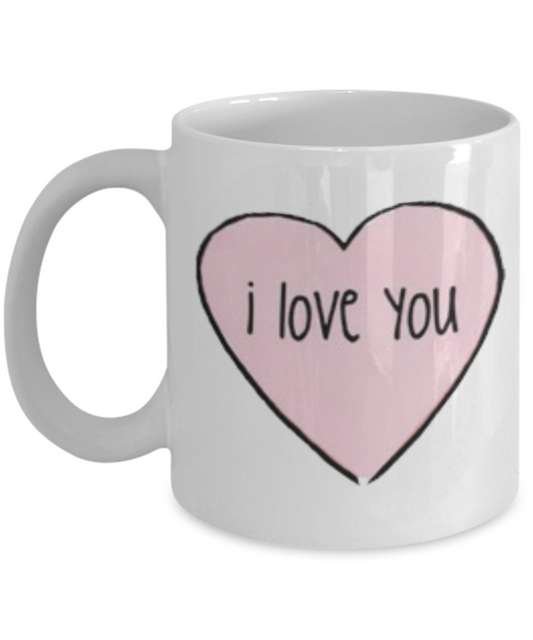 Write like a mother f mug, I Love you - White Porcelain Coffee 11 oz