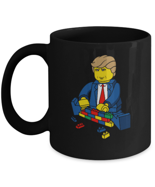 America USA Politics Lovers Mugs, Trump - Black Coffee Mug Porcelain Tea Cup 11 oz - Great Gift