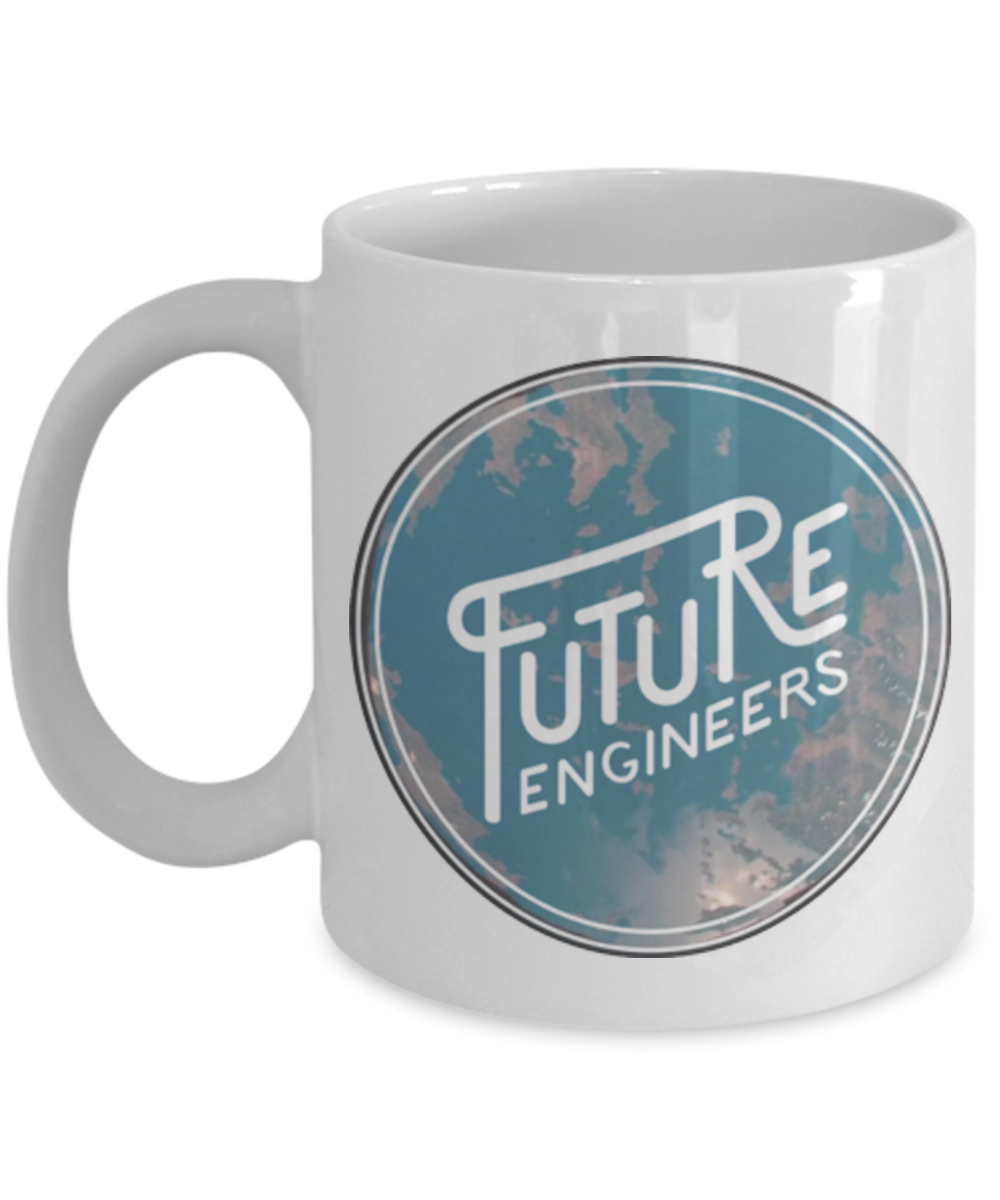 Future Engineers Coffee Mug - White Porcelain Coffee Cup,Premium 11 oz White coffee cup