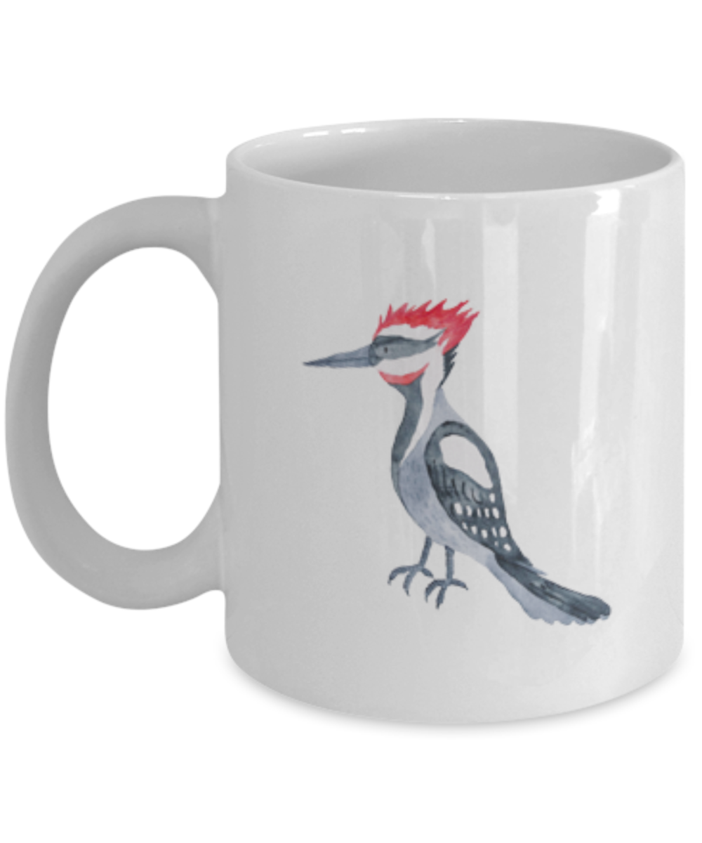 Woodpecker Funny Coffee Mugs - Funny Coffee Mugs - White coffee mugs 11 oz