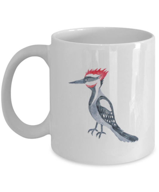 Woodpecker Funny Coffee Mugs - Funny Coffee Mugs - White coffee mugs 11 oz