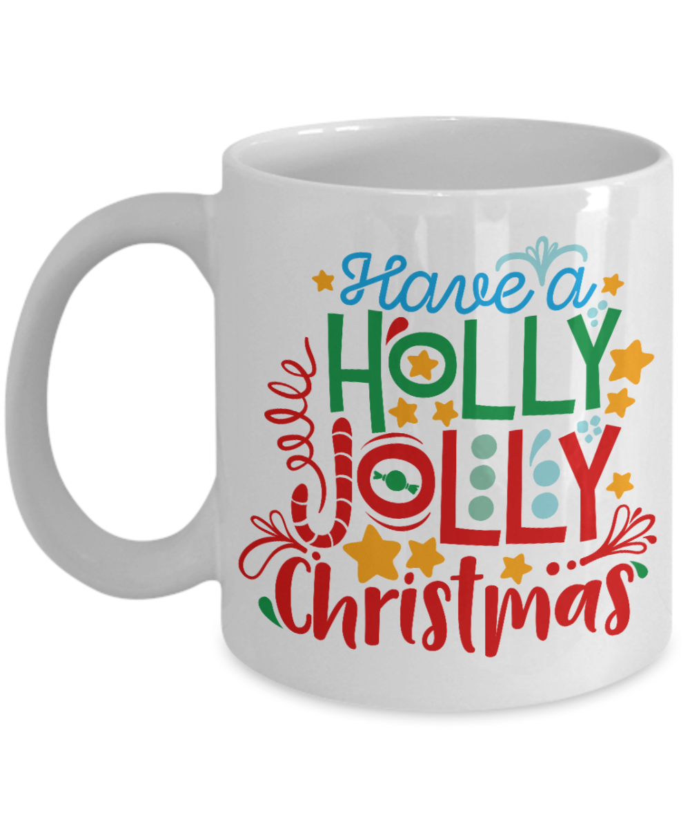 Knightmare before christmas mug - Have a Holly Jolly Christmas - Funny Christmas Gift Mugs, Christmas Gifts for family Ceramic Cup White, Funny Mugs Gift Ideas 11 Oz