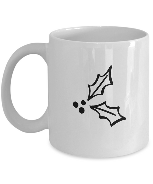 Christmas Clipart 26 coffee mugs - Funny Christmas Gifts - White coffee mugs 11 oz