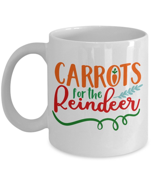 Nightnare before christmas mug - Carrots for the Reindeer - Funny Christmas Gift Mugs, Christmas Gifts for family Ceramic Cup White, Funny Mugs Gift Ideas 11 Oz