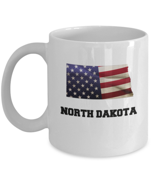 I Love North Dakota Coffee Mugs Coffee mug sets - 11 Oz State Love Gift Idea Tea Cup Funny