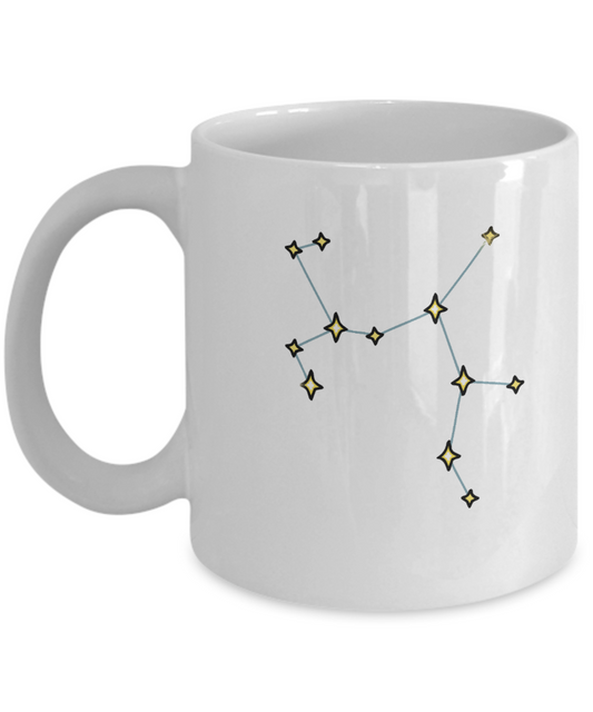 Sagittarius Constellation Coffee Mug White Unique Large Big White coffee mugs 11 oz