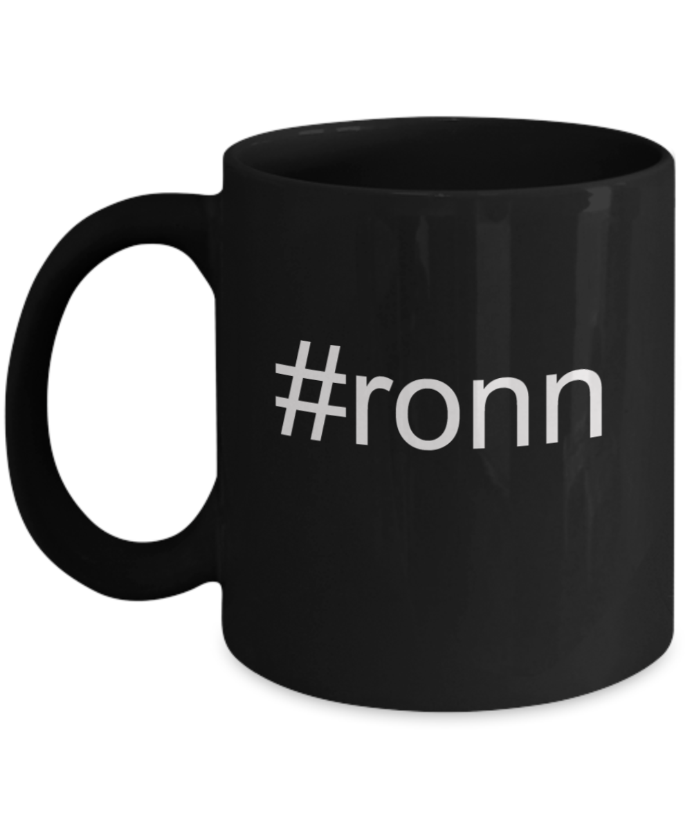 Write like a mother f mug, #ronn - Black Porcelain Coffee 11 oz