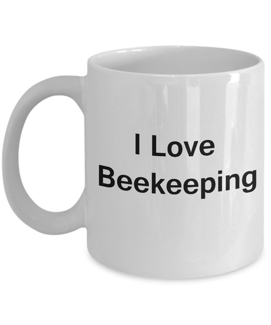 Beekeping coffee mug - Porcelain White Funny Coffee Mug, Funny White coffee mugs 11 oz