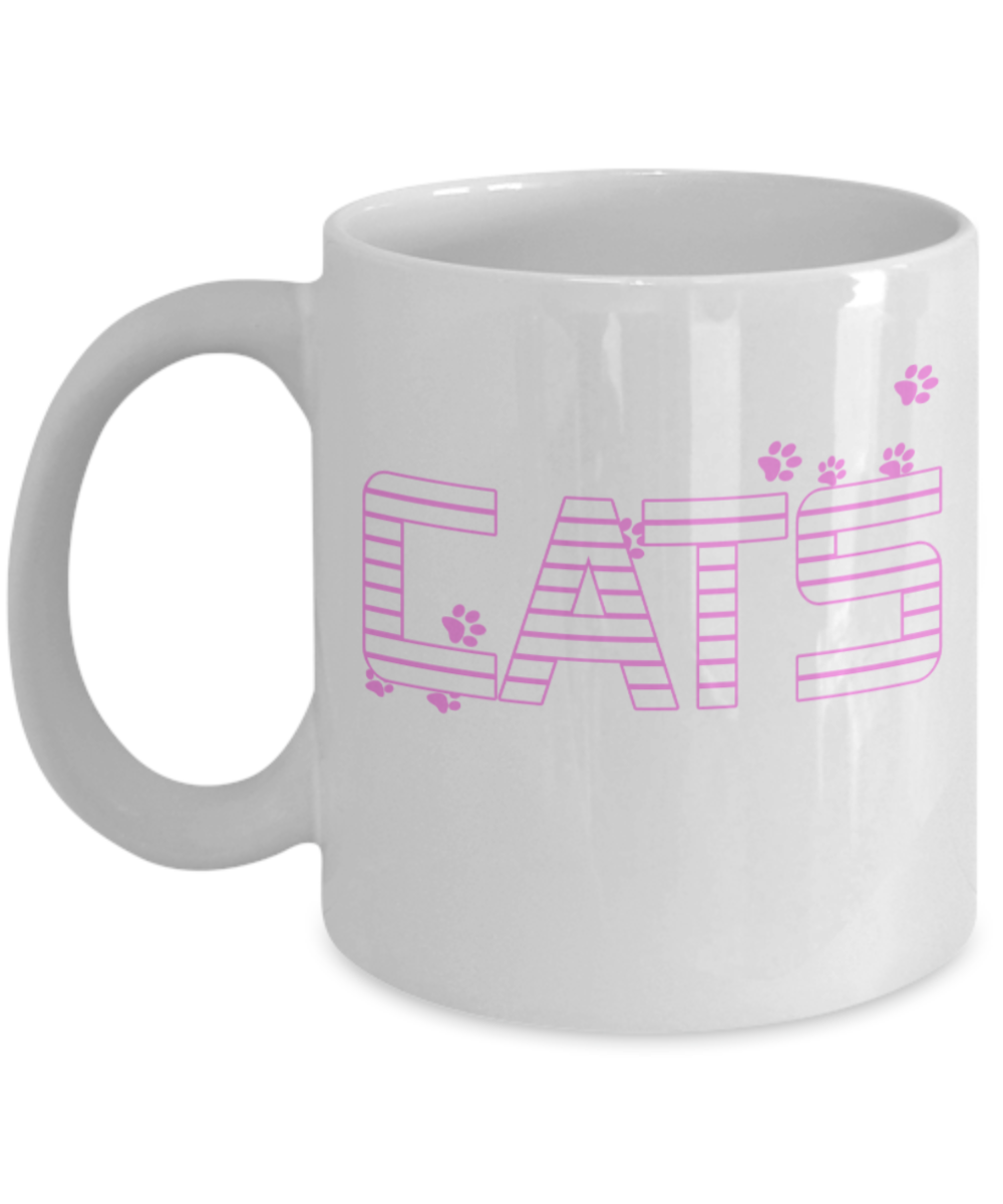 Cat Lovers Gifts , Cats People Suck - White Coffee Mug Porcelain Tea Cup 11 oz - Great Gift