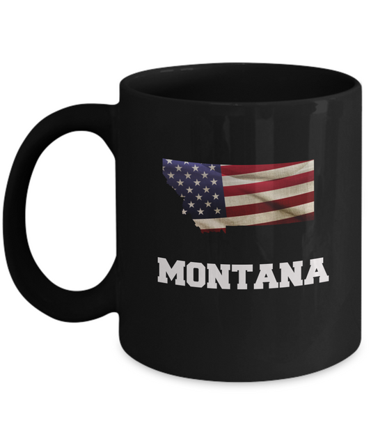 I Love Montana Coffee Mugs Coffee mug sets - Black coffee mugs 11 oz