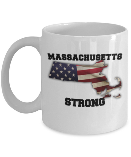 Massachusetts State coffee mug - Porcelain White Funny Coffee White coffee mugs 11 oz