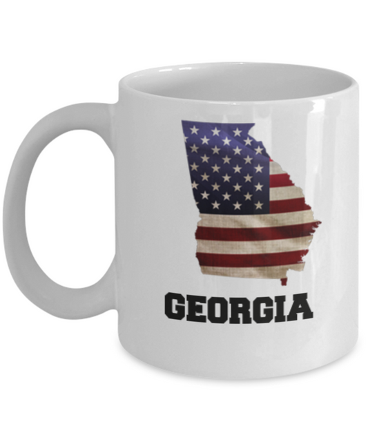I Love Georgia Coffee Mugs Coffee mug sets - 11 Oz State Love Gift Idea Tea Cup Funny