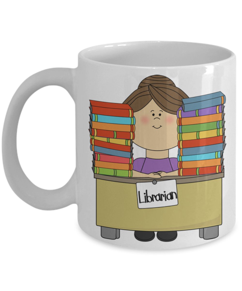Future Librarian Coffee Mug - White Porcelain Coffee Cup,Premium 11 oz White coffee cup