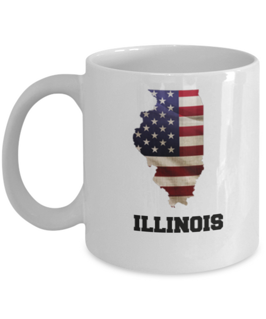 I Love Illinois Coffee Mugs Coffee mug sets - 11 Oz State Love Gift Idea Tea Cup Funny