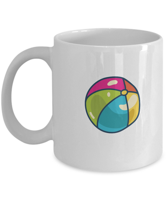 Ball Funny white mugs - Funny Christmas Gifts - Porcelain Funny White coffee mugs 11 oz