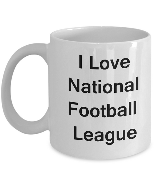 I Love National Football League - Valentines Gifts - Porcelain White coffee mugs 11 oz