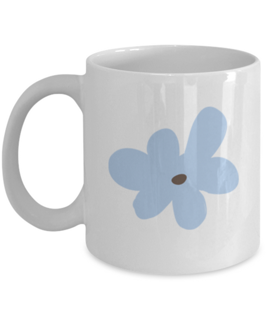 Flower Smooth 7 Coffee Mugs - Funny Coffee Mugs - Porcelain White coffee mugs 11 oz