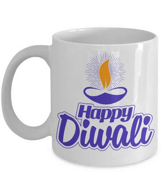 Diwali mugs - Happy Diwali - White Coffee Mug Tea Cup 11 oz Gift