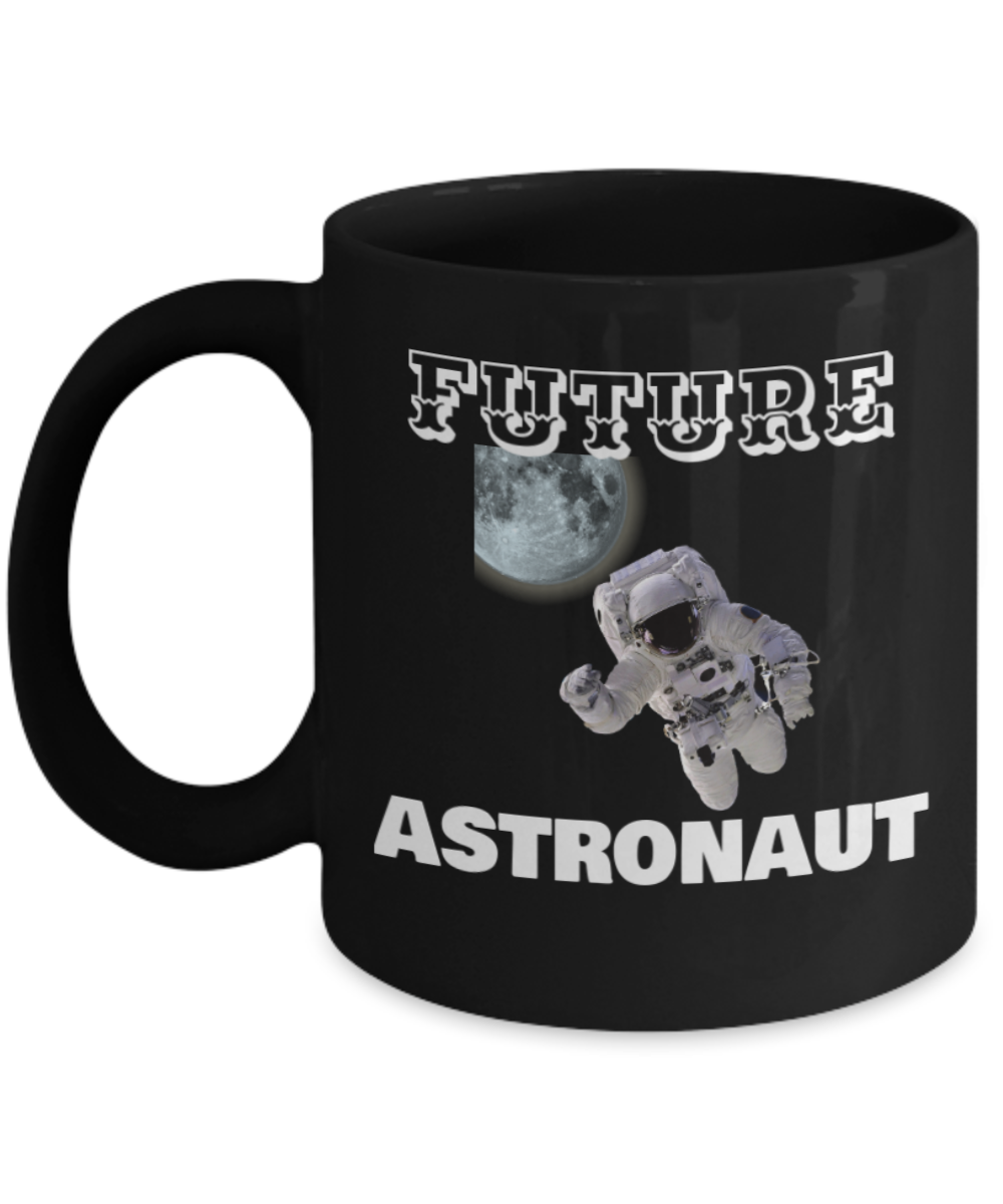 future astronaut Coffee Cup - Black Porcelain Coffee Cup,Premium 11 oz White coffee cup