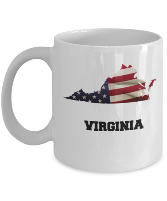 I Love Virginia Coffee Mugs Coffee mug sets - 11 Oz State Love Gift Idea Tea Cup Funny
