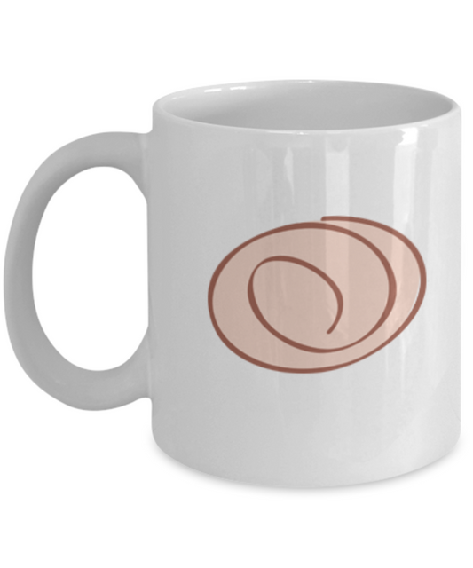 Rose Smooth 5 Coffee Mugs - Funny Coffee Mugs - Porcelain White coffee mugs 11 oz