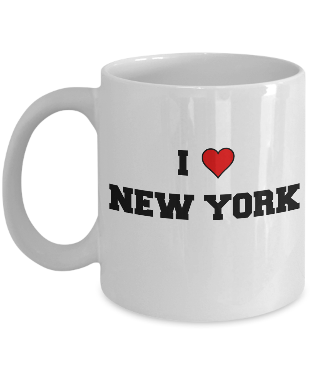 New York Tea Coffee Mugs,I Love New York USA States Ceramic Coffee Mug Tea Cup Gifts Mugs 11 oz Funny Mugs