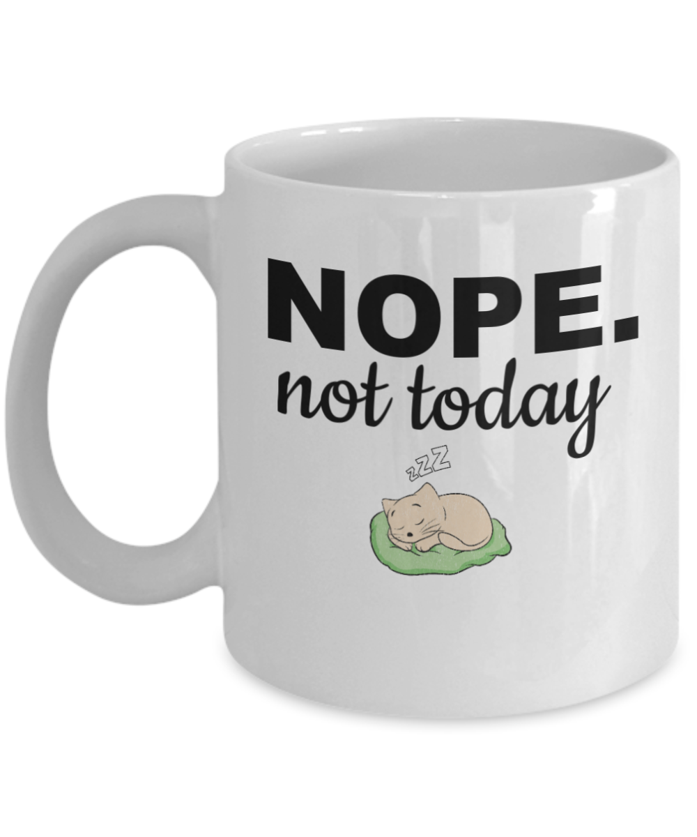 Nope Mug |Funny Coffee Mugs |  Sarcastic Mug Gift Ideas | Nope Funny Mugs | Humor Mug Coffee Mug Gift | Funny Holiday Mug