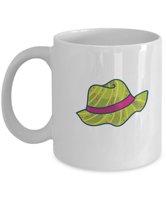 Hat Funny white mugs - Funny Christmas Gifts - Porcelain white White coffee mugs 11 oz