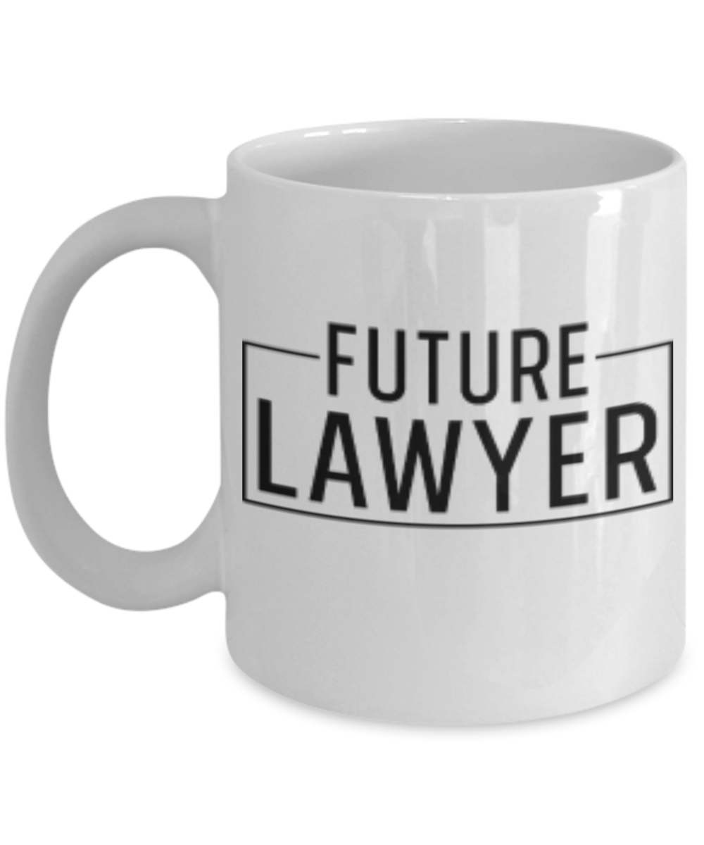 Future Lawyer Mug - White Porcelain Coffee Cup,Premium 11 oz White coffee cup