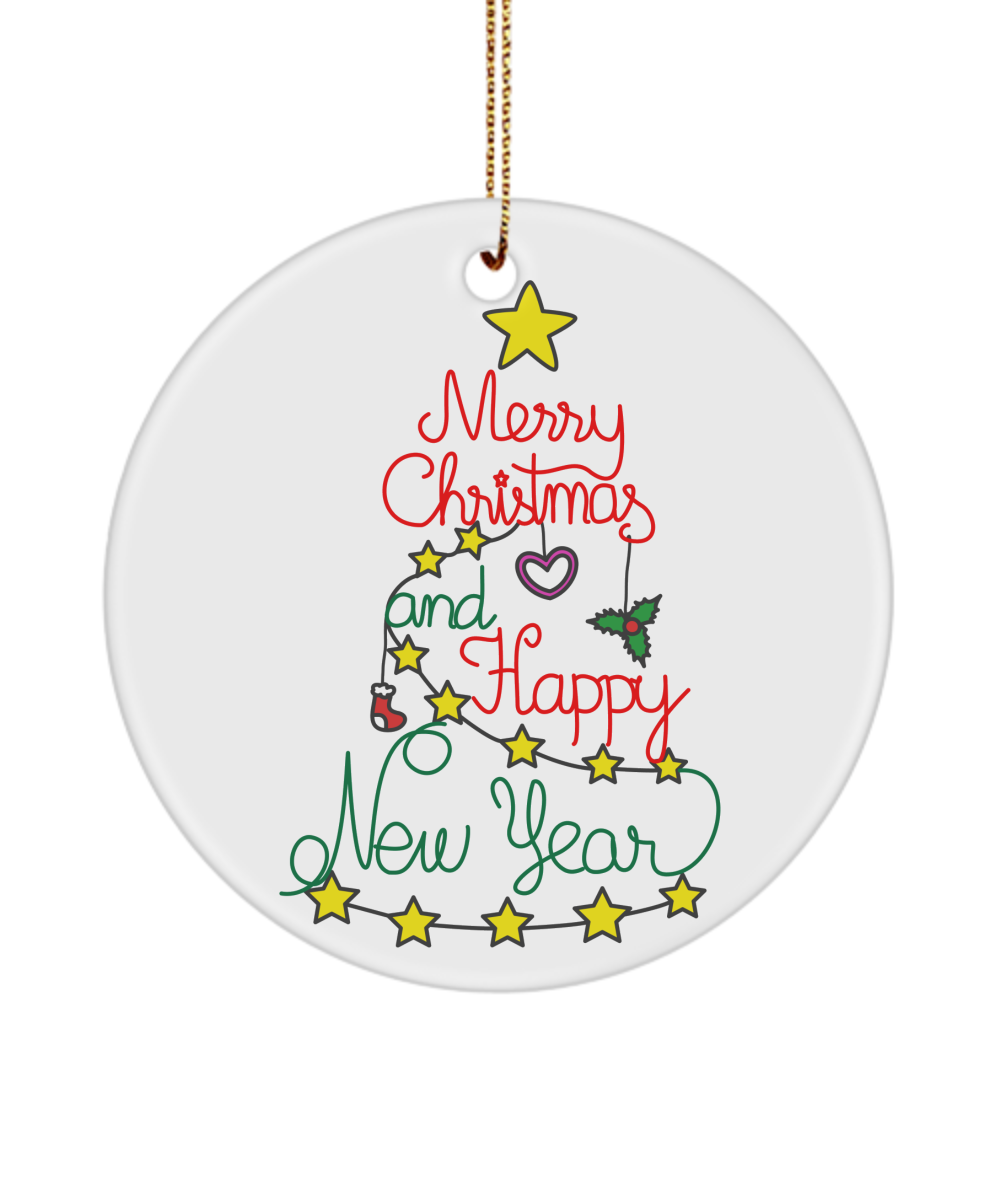 We Wish You A Merry Christmas And A Happy New Year Ornament- 2020 ornament, christmas and new year ornament