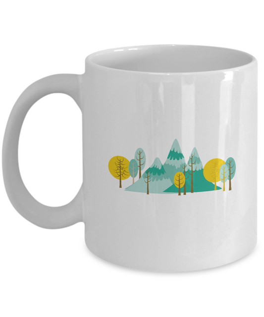 Mountain coffee mugs - Funny Christmas Gifts -  Birthday Gifts 11 oz