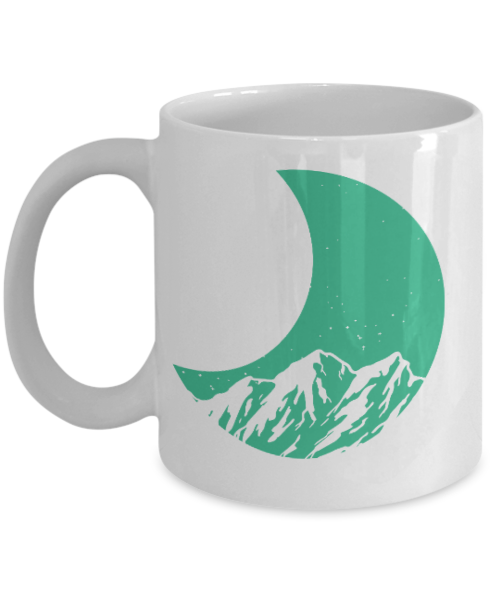 Fashion/Trends Lovers mugs , Fashion Moon - White Coffee Mug Porcelain Tea Cup 11 oz - Great Gift
