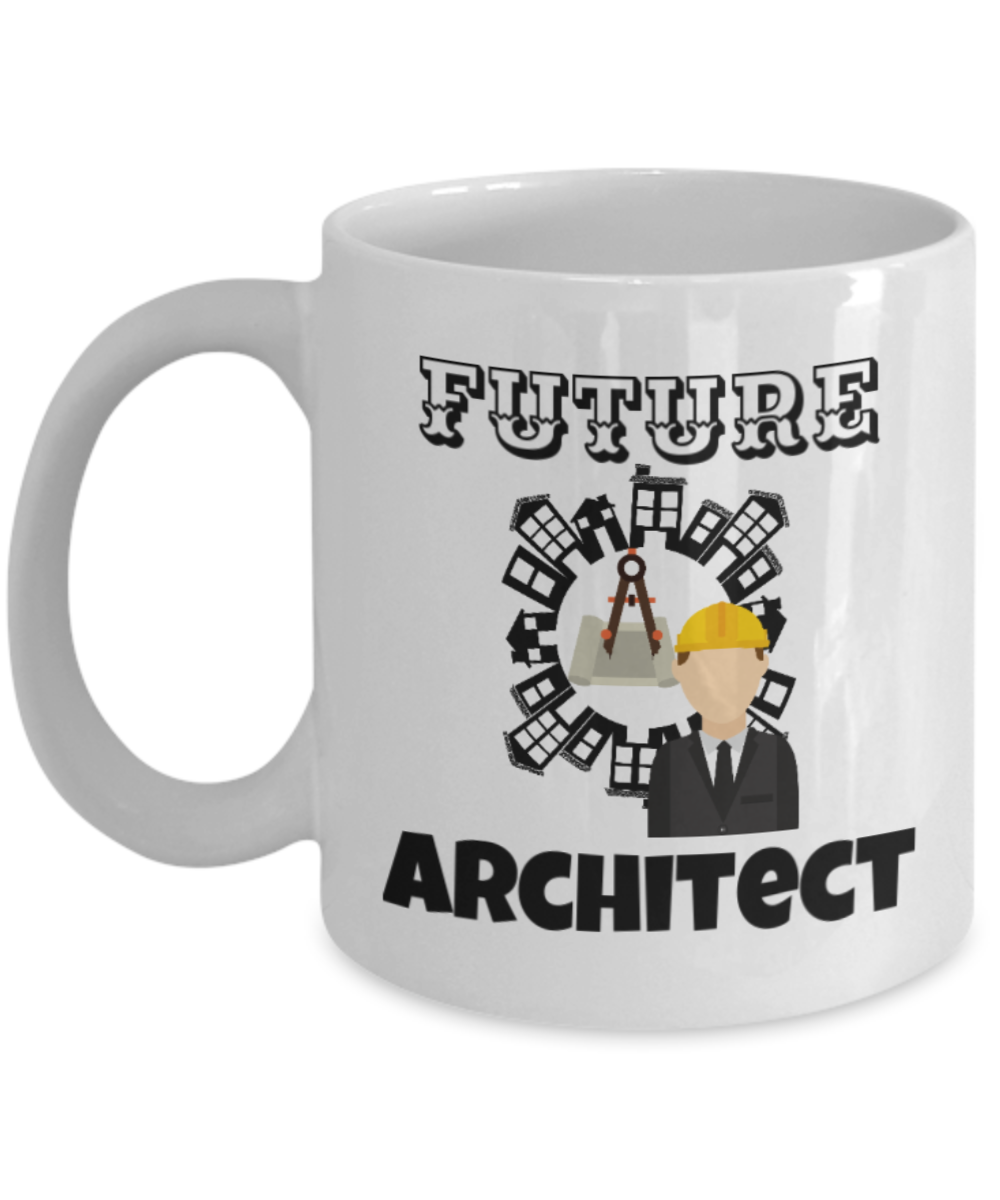 Future Architect Coffee Mug - White Porcelain Coffee Cup,Premium 11 oz White coffee cup