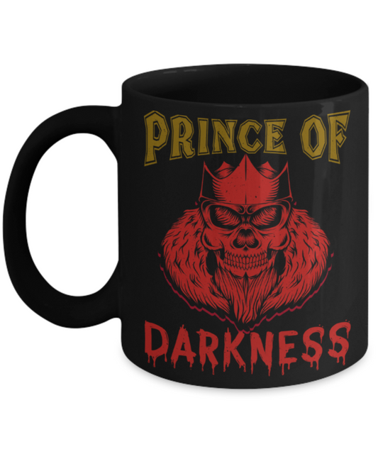 Prince of Darkness - Funny Black Porcelain Coffee 11 oz