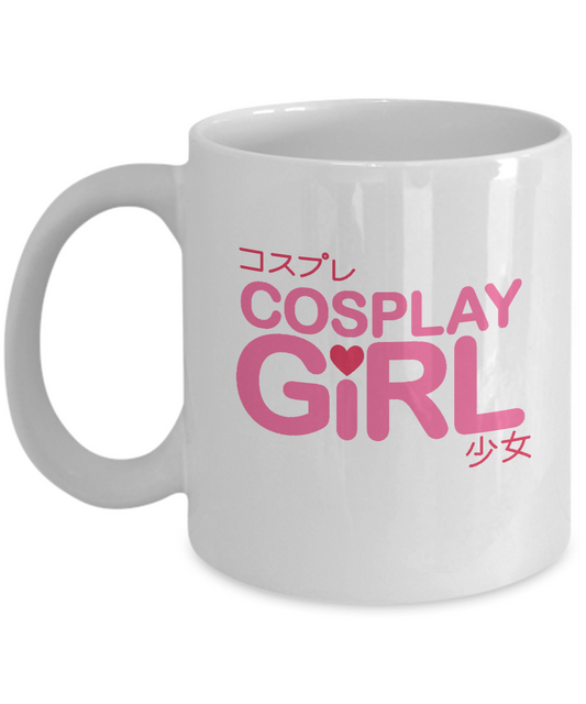 Cosplay Girl Coffee Mugs White - 11 OZ Funny Coffee mugs tea cup Gift Ideas White Coffee mugs made specially for women