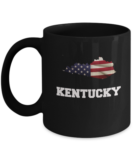 I Love Kentucky Coffee mug sets - 11 OZ Black coffee mugs  State Love Gift Idea Cup Funny