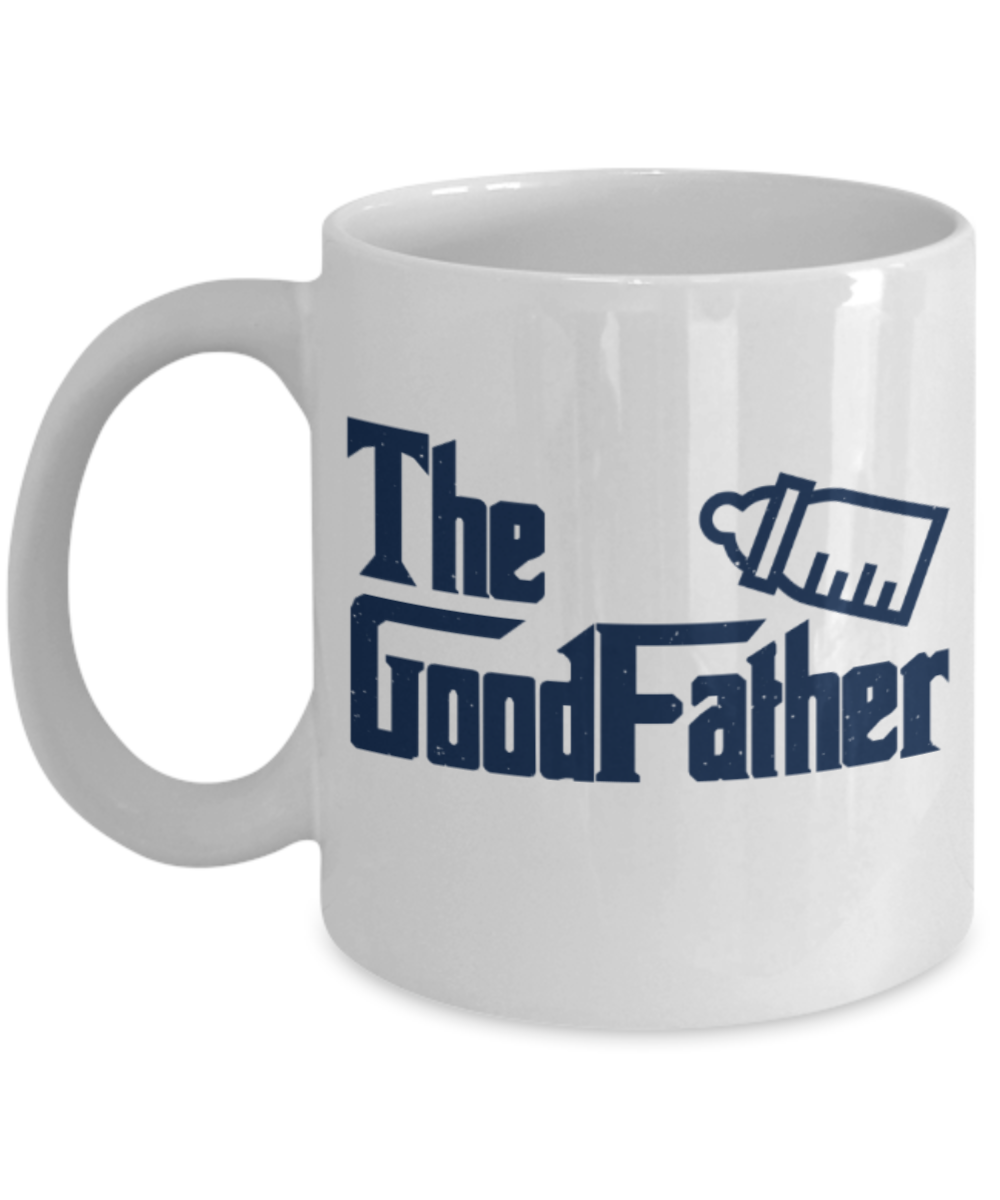 Father son gifts to do together - The GoodFather - White Porcelain Coffee Mug Cute Ceramic Cup 11 oz