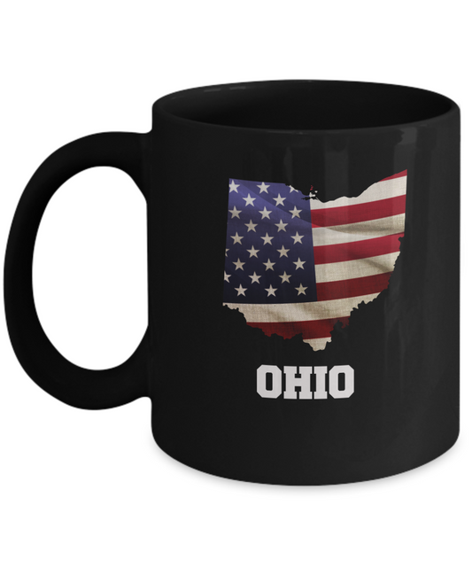 I Love Ohio Coffee Mugs Coffee mug sets - Black coffee mugs 11 oz